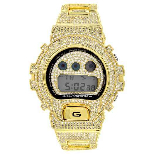 Fully iced out g shock sale